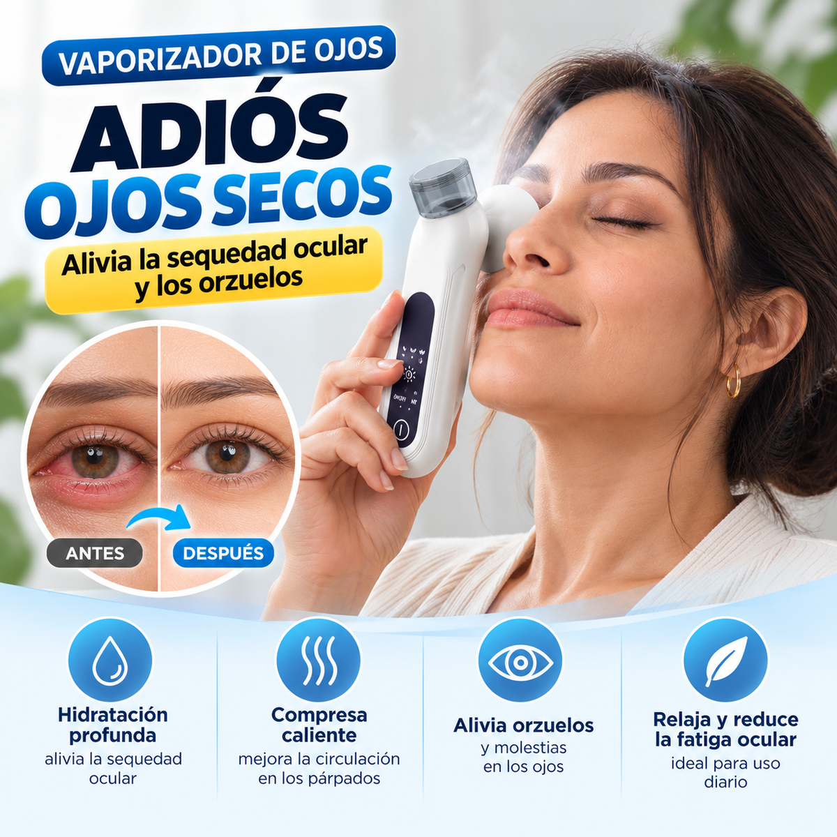 OcuLuxe - Vaporizador de Hidratación y Alivio Ocular